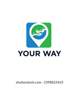 logotipo de localización de pin o mapas
