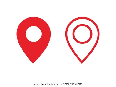 Pin Maps Location vector