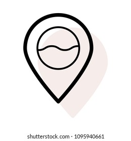 pin mark location 
