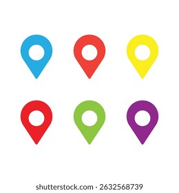 pin mark point location map icon vector