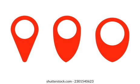 Pin mark vector symbol, isolated on white background ,Vector illustration EPS 10