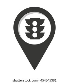pin marker location icon vector isolated graphic