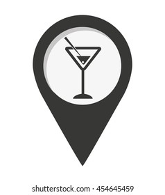 pin marker location icon vector isolated graphic