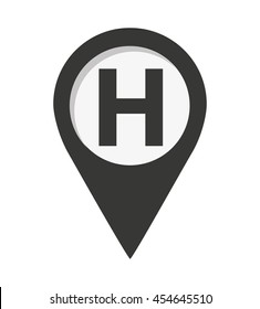 pin marker location icon vector isolated graphic