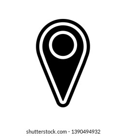 pin navigator icon. Element of navigation for mobile concept and web apps icon. Glyph, flat icon for website design and development, app development
