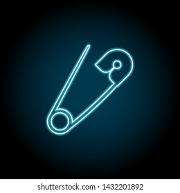 pin needle neon icon. Simple thin line, outline vector of universal icons for UI and UX, website or mobile application