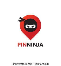 Diseño de plantillas de logotipos Ninja