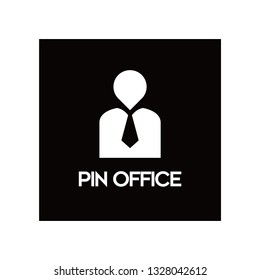 pin office logo design