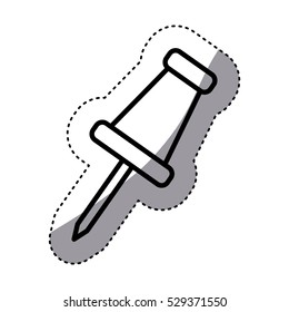 Pin of office supplies design