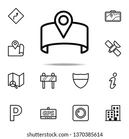 pin on a bracelet icon. Navigation icons universal set for web and mobile on white background