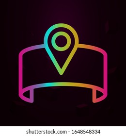 pin on a bracelet nolan style icon. Simple thin line, outline vector of navigation icons for ui and ux, website or mobile application