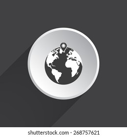 pin on globe icon