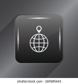 pin on globe icon