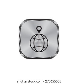 pin on globe icon
