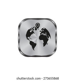 pin on globe icon