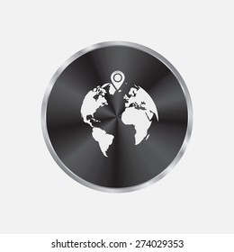 pin on globe icon