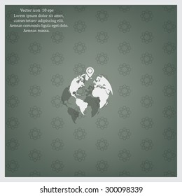 pin on globe icon