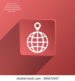 pin on globe icon