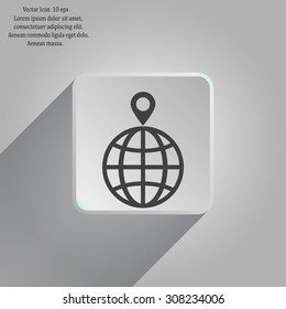 pin on globe icon
