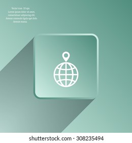 pin on globe icon
