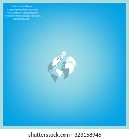 pin on globe icon