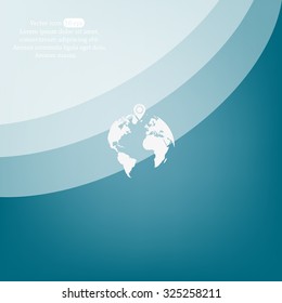 pin on globe icon