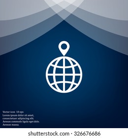 pin on globe icon