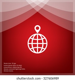 pin on globe icon