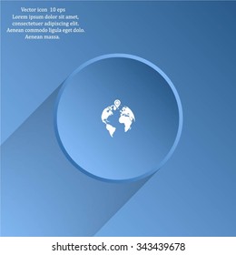 pin on globe icon