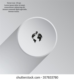 pin on globe icon