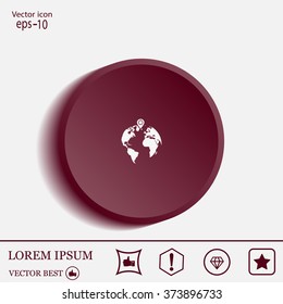 pin on globe icon