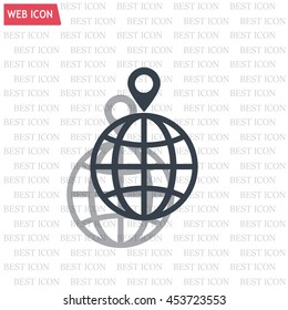 pin on globe icon