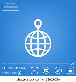 pin on globe icon