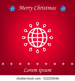 pin on globe icon