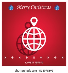 pin on globe icon