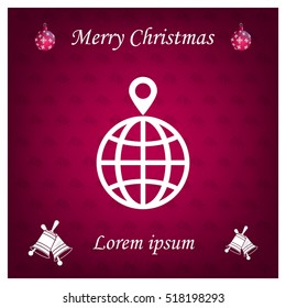 pin on globe icon