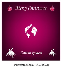 pin on globe icon