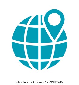 en el icono del globo. Iconos de vectores de tierra de globo conjunto. vector mundial. modificable.
