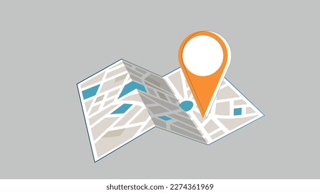 Pin on location Map icon Vector Illustration mockup