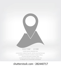 Pin on the map icon