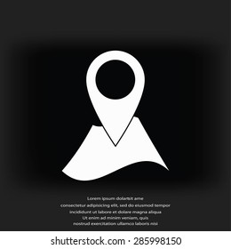Pin on the map icon