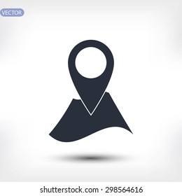 Pin on the map icon