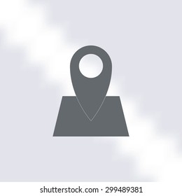Pin on the map icon