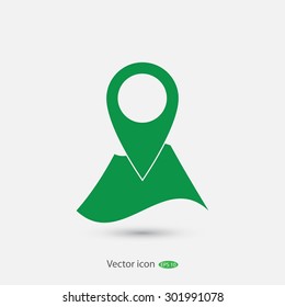 Pin on the map icon