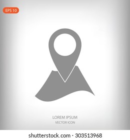 Pin on the map icon