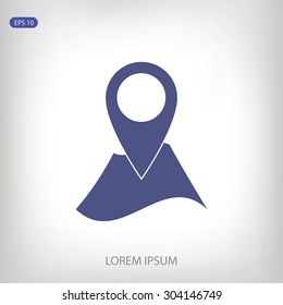 Pin on the map icon