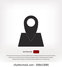 Pin on the map icon