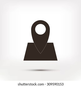 Pin on the map icon