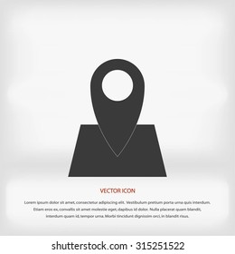 Pin on the map icon