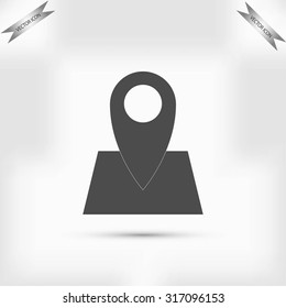 Pin on the map icon